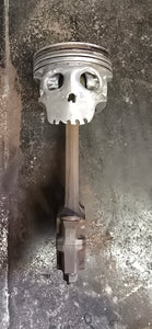 Evo 9 skull piston art